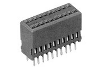 AMP - TE CONNECTIVITY 5-104078-3 PCB Receptacle, Board-to-Board, 1.27 mm, 2 Rows, 10 Contacts, Through Hole Mount