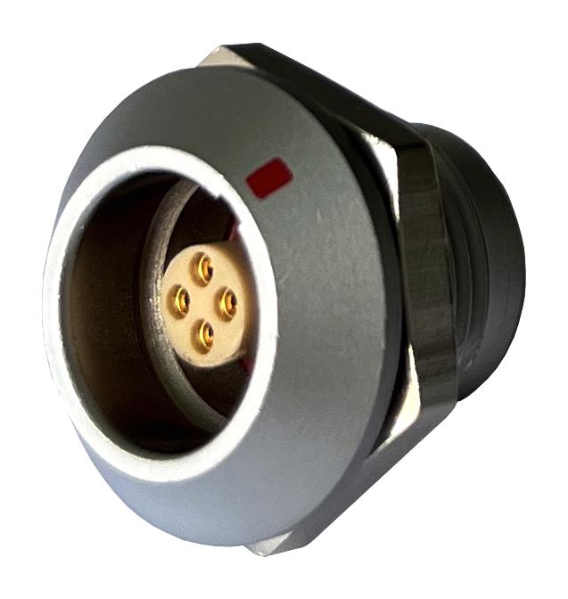 MULTICOMP PRO MCP-M1RSG04S-IP67 Circular Connector, MP IP67 Metal Push Pull Series, Panel Mount Receptacle, 4 Contacts