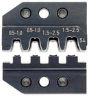 KNIPEX 97 49 54 Crimp Tool Die, 4 Profile, 20-14AWG, 0.5-2.5mm&sup2; Junior Power Timer & Modular Plugs
