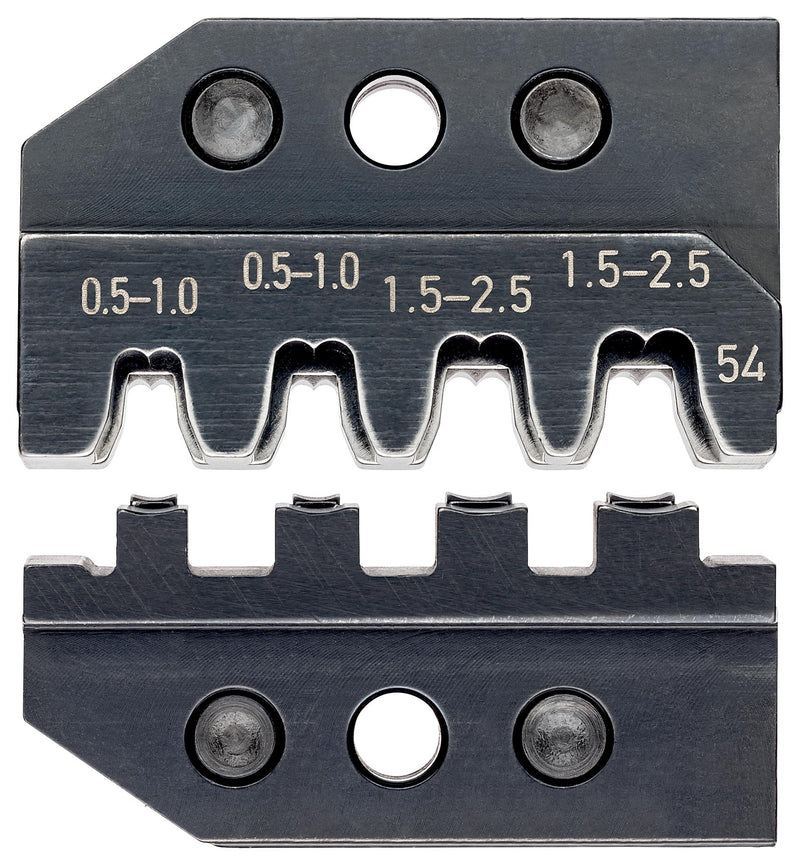 KNIPEX 97 49 54 Crimp Tool Die, 4 Profile, 20-14AWG, 0.5-2.5mm&sup2; Junior Power Timer & Modular Plugs