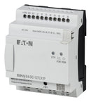 EATON MOELLER EASY-E4-DC-12TCX1P Control Relay, 8 Input / 4 Output Digital, 4 Input Analog, 20.4 to 28.8 VDC, IP20, easyE4 Series
