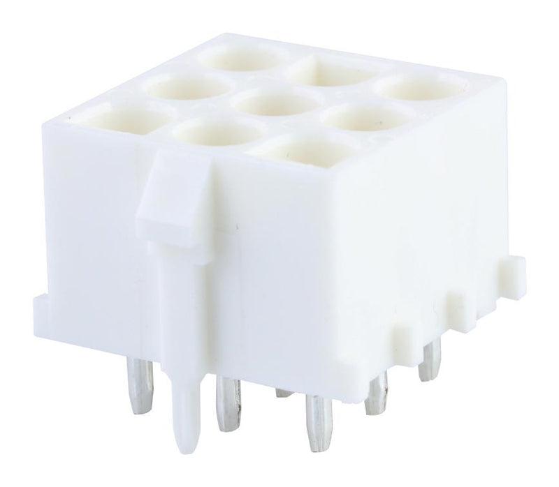 MOLEX 43255-0091 Pin Header, Power, Wire-to-Board, 6.35 mm, 1 Rows, 9 Contacts, Through Hole Straight
