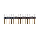 Straight Header - Male, Gold Plating (PTH, 0.1in., 14-Pin)