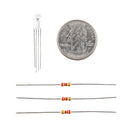 RGB LED (Red, Green, Blue) + Resistors