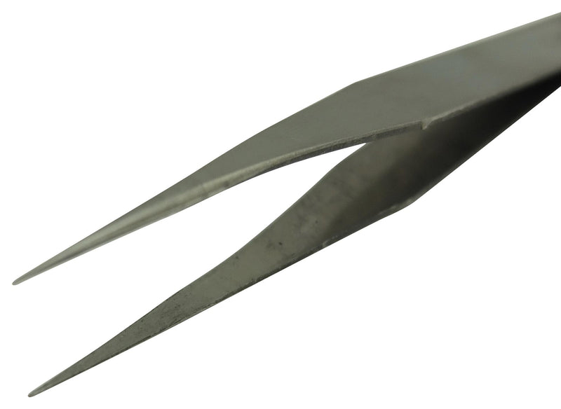 MULTICOMP PRO MP015190 Tweezers, Straight Tip, 120mm OAL, Stainless Steel Body/Tip