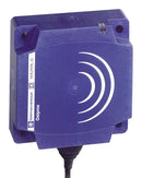 TELEMECANIQUE SENSORS XS8D1A1MAU20 Inductive Proximity Sensor, Flat, OsiSense XS, 60 mm, SPST-NO, 24 to 240 Vac/dc, Pigtail