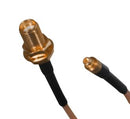 JOHNSON - CINCH CONNECTIVITY 415-0071-MM500 RF / Coaxial Cable Assembly, 19.7 ", 500 mm, RG316, MMCX Straight Plug, SMA Bulkhead Jack, 50 ohm