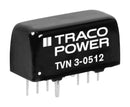 TRACO POWER TVN 3-2410 Isolated Through Hole DC/DC Converter, ITE, SIP, 2:1, 3 W, 1 Output, 3.3 V