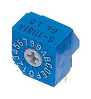 NIDEC COMPONENTS S-1031A Rotary Coded Switch, S-1000A Series, Through Hole, 16 Position, 5 VDC, Hexadecimal Complement