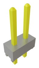 SAMTEC TSW-102-14-G-D Pin Header, Board-to-Board, 2.54 mm, 2 Rows, 4 Contacts, Through Hole, TSW