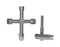 MULTICOMP PRO MP015196 Cross Key Wrench Set, 4 Way Universal Key Wrench, 1/4" Hex Shank Double End Bit, 1/4" Hex Adapter