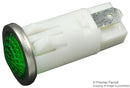 VCC / VISUAL COMMUNICATIONS COMPANY 1032QD5 Neon Indicator, Non-Relampable, 125 VAC, Quick Connect, Green, 12.7 mm, Dome