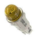 VCC / VISUAL COMMUNICATIONS COMPANY 1050QA3 Neon Indicator, Non-Relampable, 125 VAC, Quick Connect, Amber, 12.7 mm, Dome