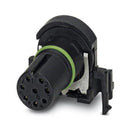 PHOENIX CONTACT 1437009 Sensor Connector, M12, PCB Socket, Right Angle PCB Mount 1437009, SACC-CI-M12FS-8CON-L90 SH SCO