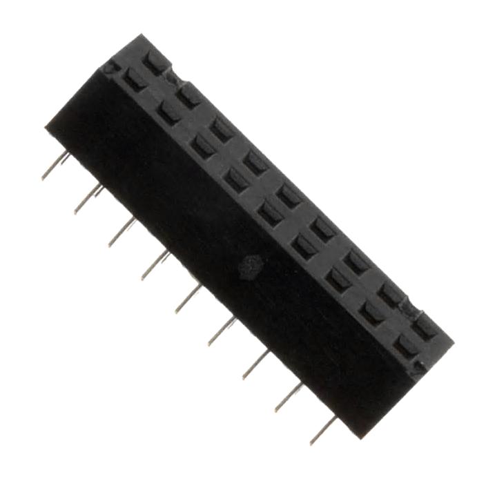 AMPHENOL COMMUNICATIONS SOLUTIONS 63453-118LF PCB Receptacle, Board-to-Board, 2 mm, 2 Rows, 18 Contacts, Through Hole Straight