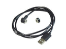 MULTICOMP PRO MP014789 Magnetic Connector Cable Assembly, 90&deg; Magnetic 2 Position Plug, USB Type A Plug, 2 A, 1 m
