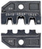 KNIPEX 97 49 05 Crimp Tool Die, 3 Profile, 20-10AWG, 0.5-6mm&sup2; Non-Insulated Open Plug Type Connectors