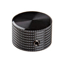Aluminum Potentiometer Knob – Black 25mm