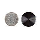 Aluminum Potentiometer Knob – Black 25mm