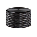 Aluminum Potentiometer Knob – Black 25mm