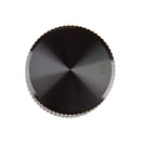 Aluminum Potentiometer Knob – Black 25mm