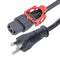 L-COM C13LPHGN515-15-6F POWER CORD, NEMA 5-15P-IEC C13, 6 , 15A