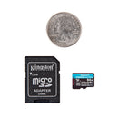 Kingston Canvas Go! Plus 64GB MicroSD Card with Adapter