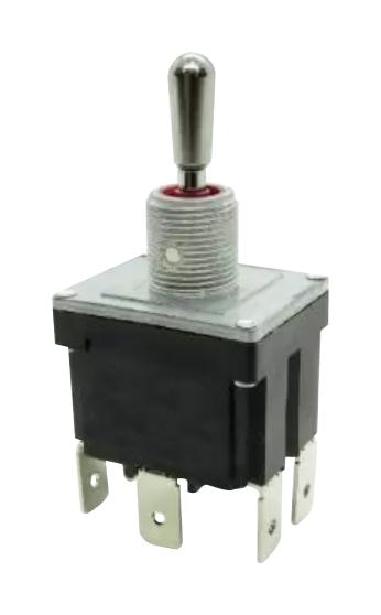 MULTICOMP PRO MP1HAS4T1B1M2N1S-5 Toggle Switch, Sealed, (On)-Off-(On), SPDT, Non Illuminated, MP Toggle Switches SPDT, Panel Mount