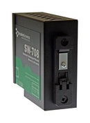 BRAINBOXES SW-708 Switch, 8 Ports, Industrial, Unmanaged Fast Ethernet, DIN Rail, RJ45 x 8, 10Mbps, 100Mbps