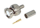 L-COM BAC836A-58 RF / Coaxial Connector, BNC Coaxial, Straight Plug, Crimp, 50 ohm, RG58, Brass