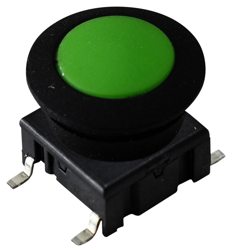 MEC 5ESH935+1SS09-12.0+AQW0902 Tactile Switch, Black, Multimec 5E Series, Top Actuated, Surface Mount, Round Button, 3.5 N