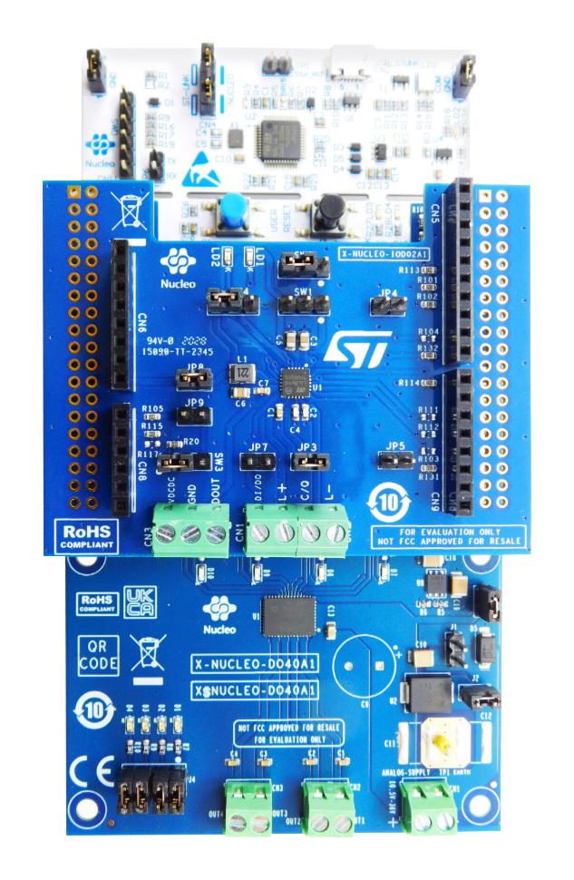 STMICROELECTRONICS P-NUCLEO-IOD5A1 Expansion Board, STM32G071RB/L6364Q/IPS4140HQ, ARM Cortex-M0+, STM32 Nucleo Development Boards