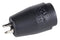 CAL TEST ELECTRONICS CT3151V1-0 Banana Test Connector, Jack, PCB Mount, 25 A, 1 kV, Nickel Plated Contacts, Black