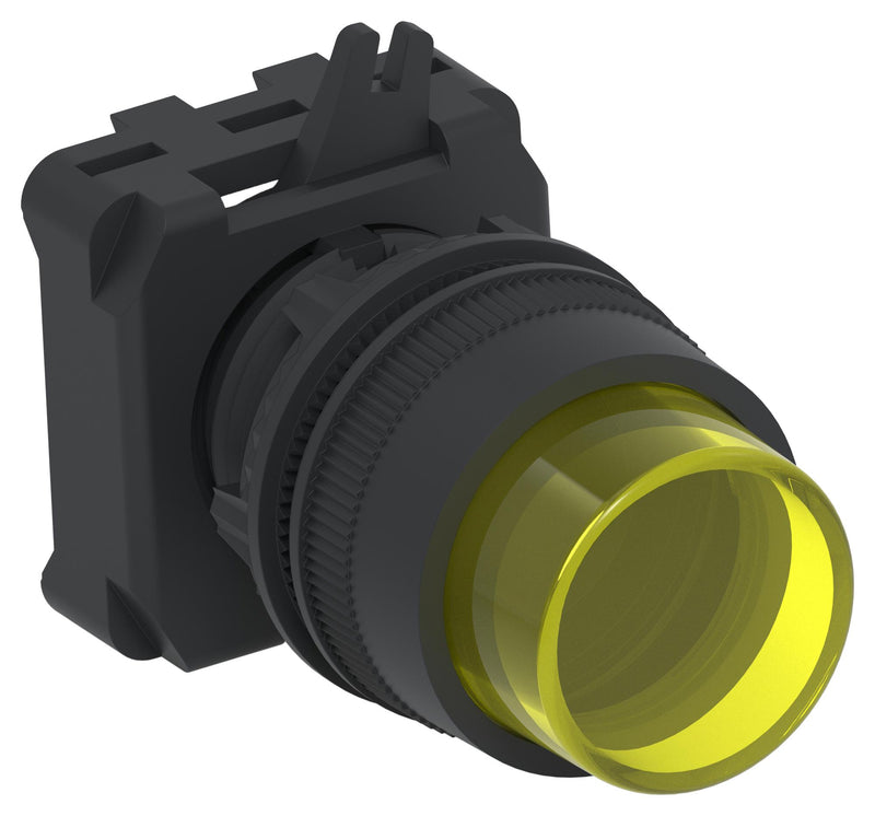 ALCOSWITCH - TE CONNECTIVITY IPE22EXILYL Industrial Pushbutton Switch, IPE Series, 22.5 mm, SPST-1NC / 1NO, Momentary, Round Raised