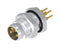 AMPHENOL CONEC 42-01108 Sensor Connector, M8, Male, 4 Positions, PCB Pin, Straight Panel Mount