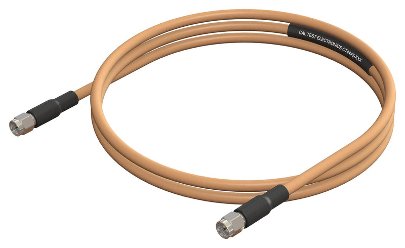 CAL TEST ELECTRONICS CT4445-60 RF / Coaxial Cable Assembly, SMA Plug to SMA Plug, RG142B/U, 50 ohm, 23.6 ", 600 mm, Black