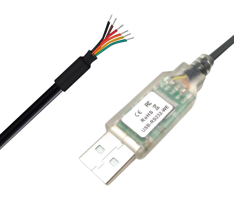 MULTICOMP PRO MP015233 Cable, USB Type A to Free End, FT232R, 1.8m Length