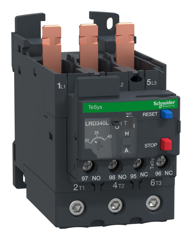 SCHNEIDER ELECTRIC LRD340L Overload Relay, LRD3, 30 A, 40 A, 690 V, TeSys Deca Overload Relay