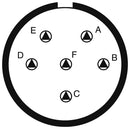 AMPHENOL LTD D38999/26WE6JN-LC Circular Connector, MIL-DTL-38999 Series III, DS38999/26 Series, Straight Plug, 6 Contacts