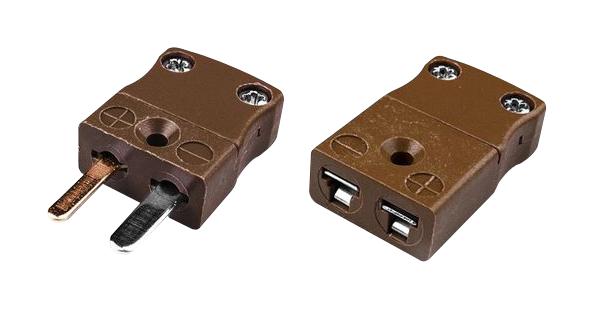 LABFACILITY IM-T-M/LCF (PACK OF 5 PAIRS) Thermocouple Connector, Plug/Socket, Miniature, T, Brown, IEC, Pack of 5 Pairs XF-2871-FAR