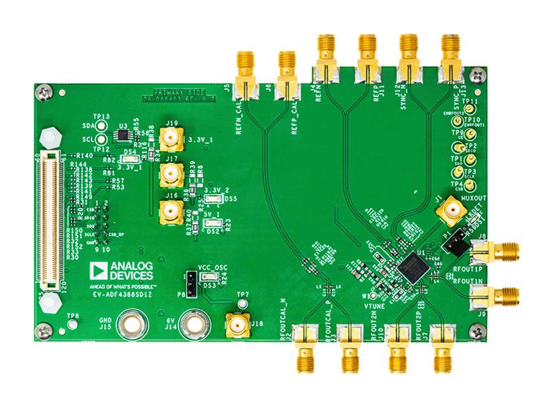 ANALOG DEVICES EV-ADF4368SD1Z Evaluation Board, ADF4368BCCZ, Frequency Synthesizer, Clock and Timing