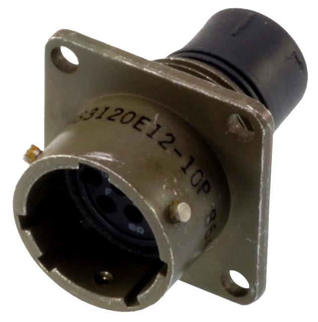 ITT CANNON KPSE00E22-55SZ Circular Connector, KPS Series, MIL-DTL-26482 Series I, Wall Mount Receptacle, 55 Contacts
