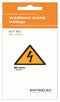 Entrelec - TE Connectivity LB-KIT-WARNING-50-150 LB-KIT-WARNING-50-150 Label Warning 43.7 mm 50 PVC Flash / Risk Of Electric Shock (Symbol) New