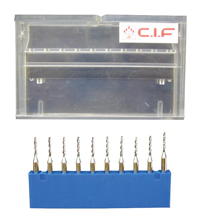 CIF DU67.10 Twist Drill Bit, Carbide, 0.7mm, 9.5mm Effective, 38.1mm Overall