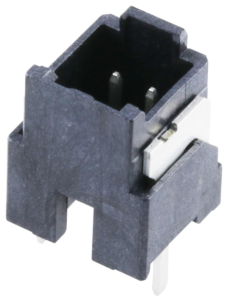 MOLEX 220029-1025 Pin Header, Signal, Wire-to-Board, 2 mm, 1 Rows, 2 Contacts, Through Hole Straight
