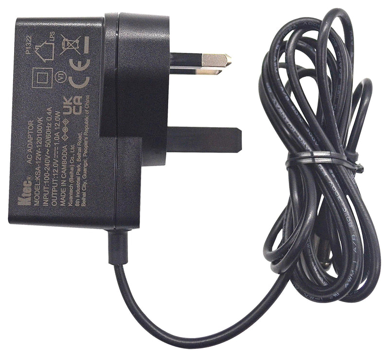 EDATEC ED-PSU1201(UK) AC/DC Adapter, Raspberry Pi Board, 12 VDC Output, 1 A, UK Plug