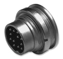 AMPHENOL SINE/TUCHEL C091 31C008 100 2 Circular Connector, C091D Series, Panel Mount Receptacle, 8 Contacts, Solder Pin, Metal Body