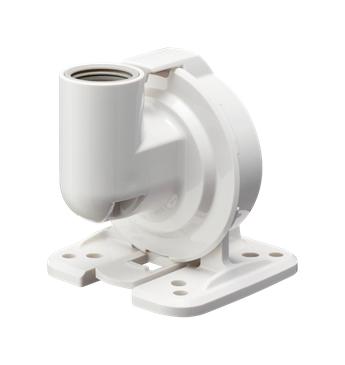PATLITE SZQ-001W Folding Bracket, LR Series LED Signal Tower, Indoor, IP65, Polycarbonate, Off White
