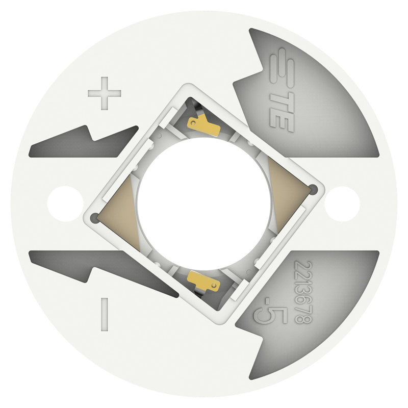 TE CONNECTIVITY 2213678-5 COB LED Holder, For Use With Everlight, Lumileds, NICHIA, Sharp LEDs, 35mm Dia