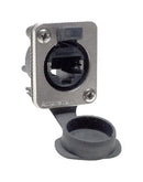 AMPHENOL SINE/TUCHEL RJXS8FG5VB Modular Connector, PCB, RJ45 Jack, 1 x 1 (Port), 8P8C, Cat5e, IP54, Panel Mount